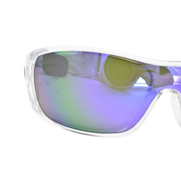 Oakley Antix Clear Frames / Purple Sunglasses - LENSES FAIR/FRAMES GOOD - READ - Picture 12 of 13